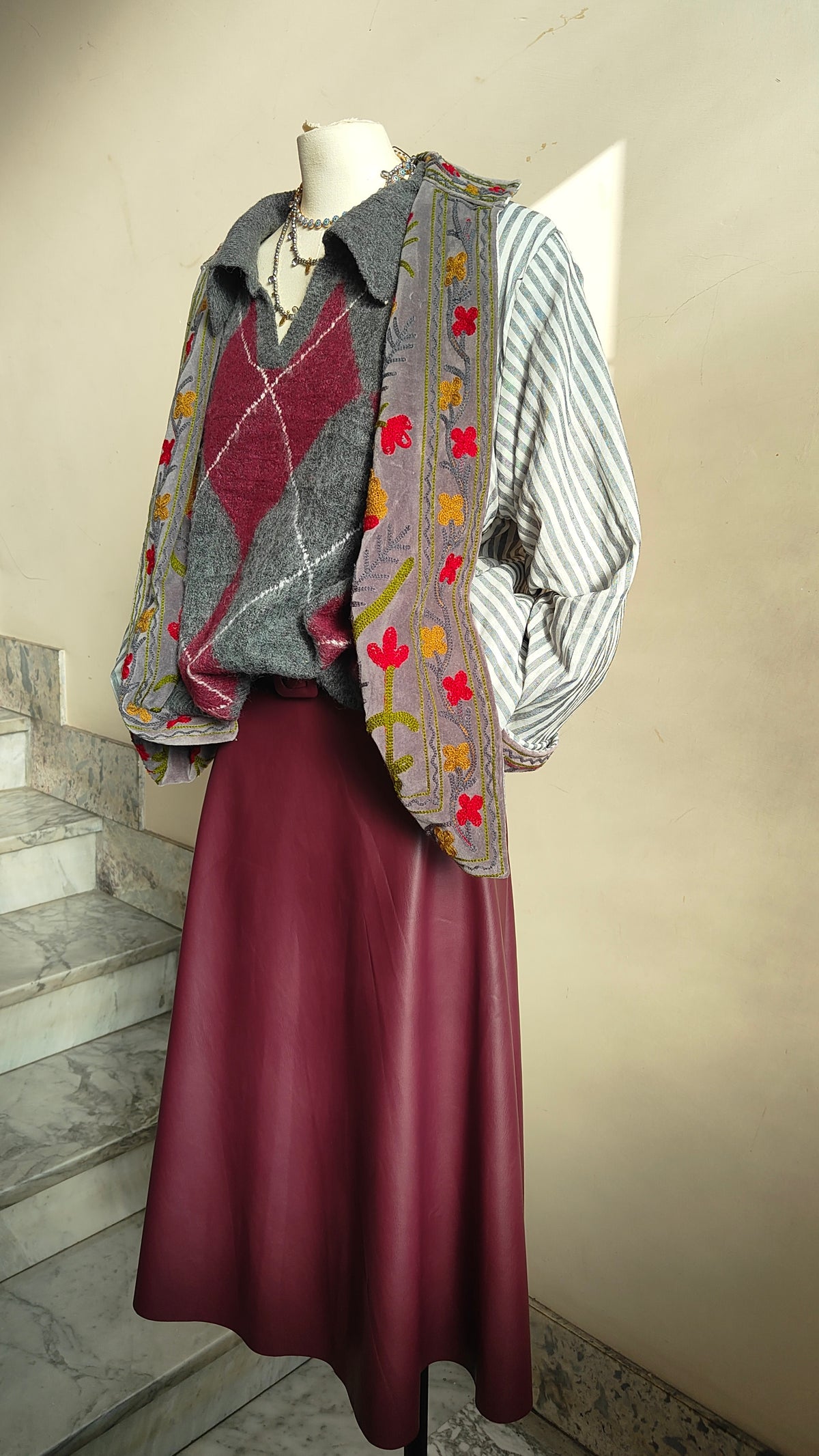 Giacca Boho con Tasche Laterali