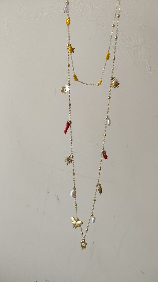 Duo Collane Sole & Fiori