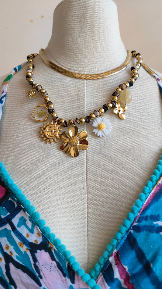 Set Collane Sole e Fiori