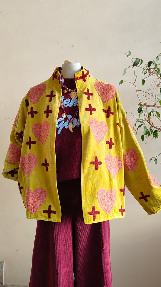 Giacca Boho con Tasche Laterali