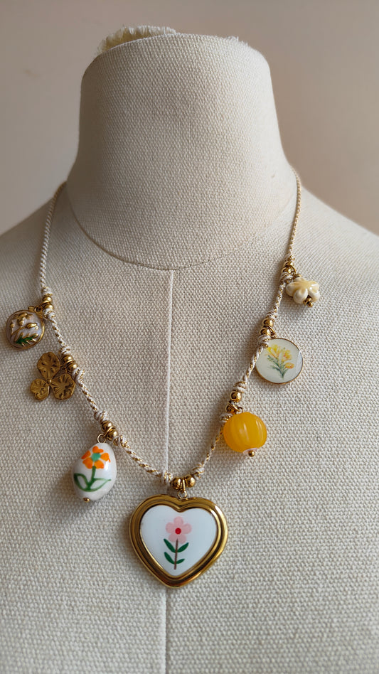 Collana Cuore Botanico