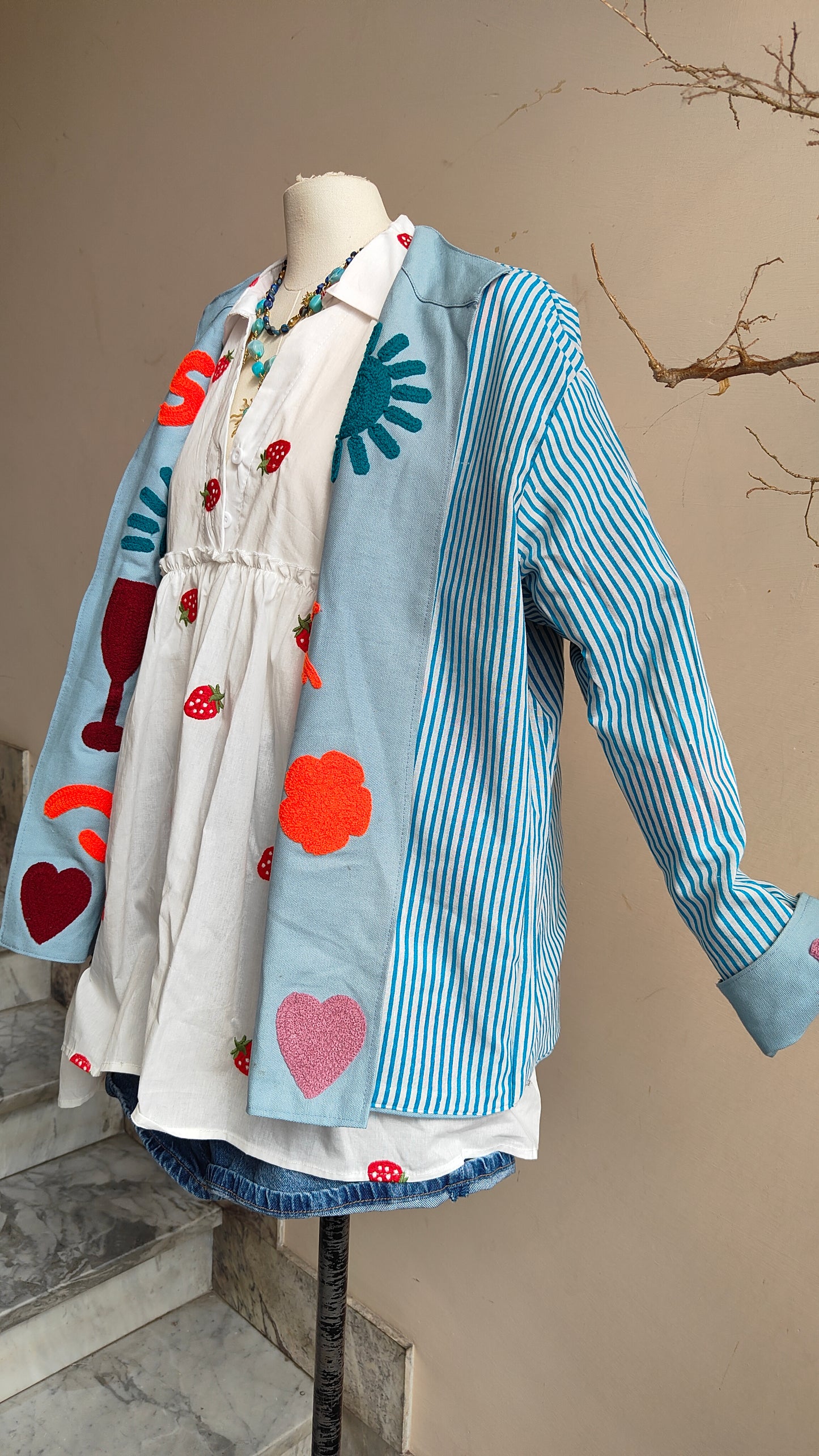 Giacca Boho Denim