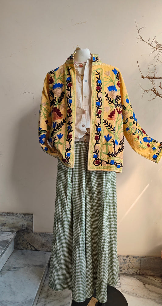 Giacca Boho con Tasche Laterali