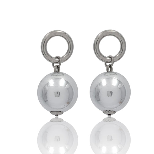Orecchini palline bombate
