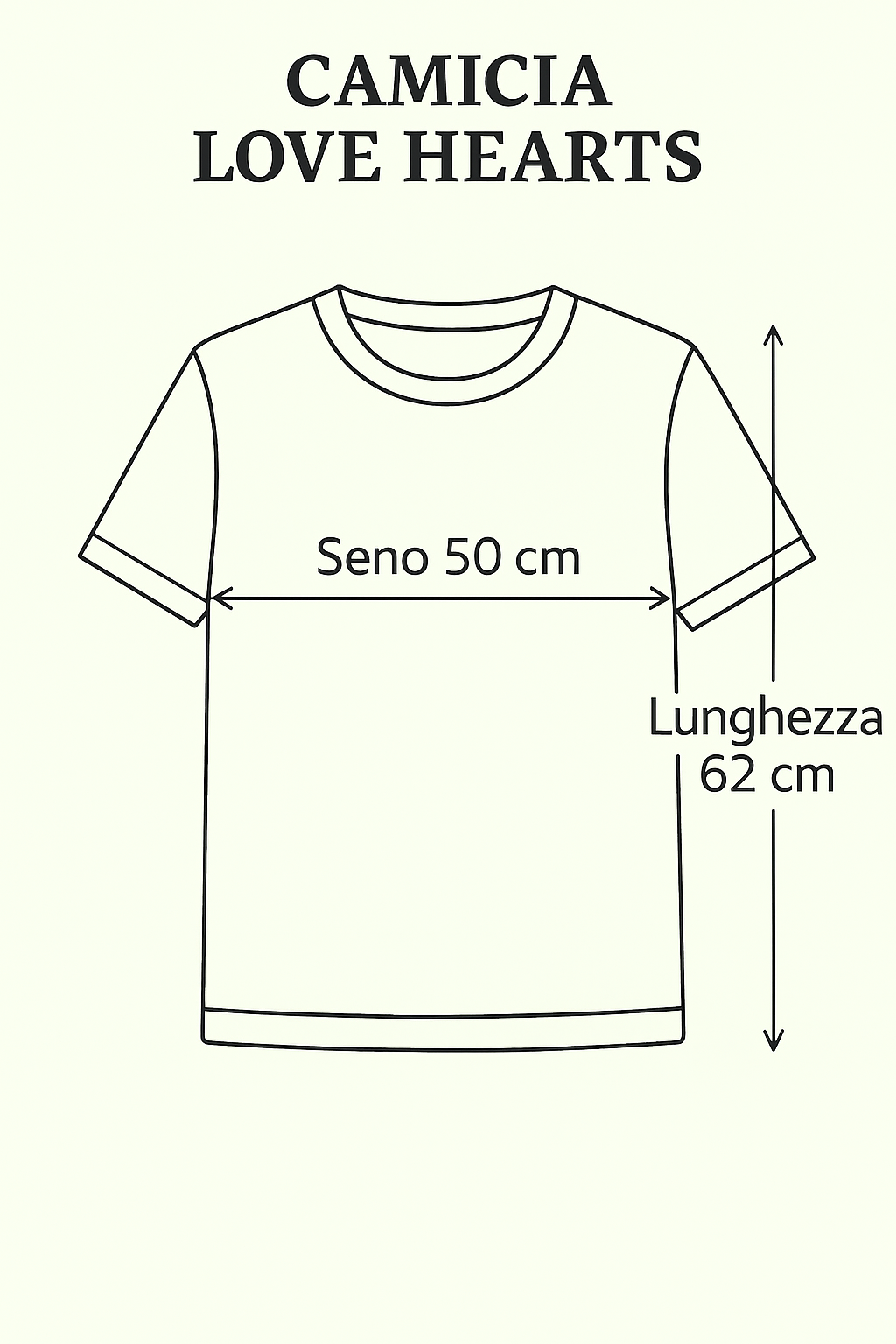 T-shirt Love Hearts