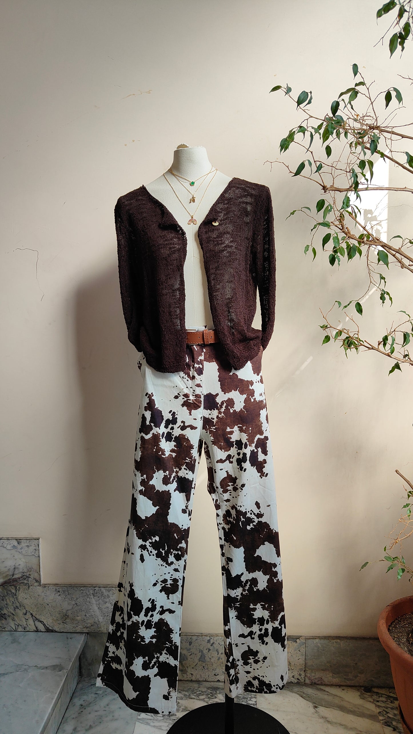 Pantaloni Cowprint