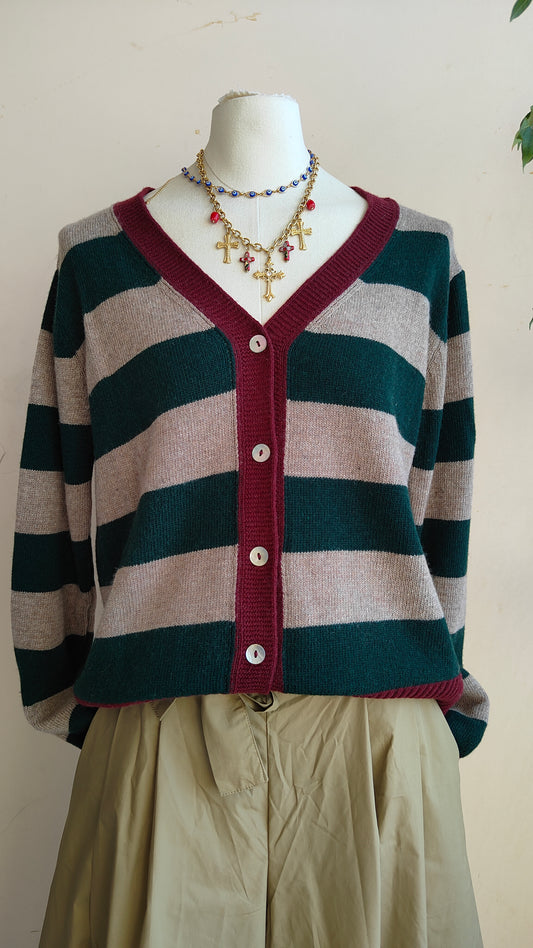 Cardigan Riviera a righe