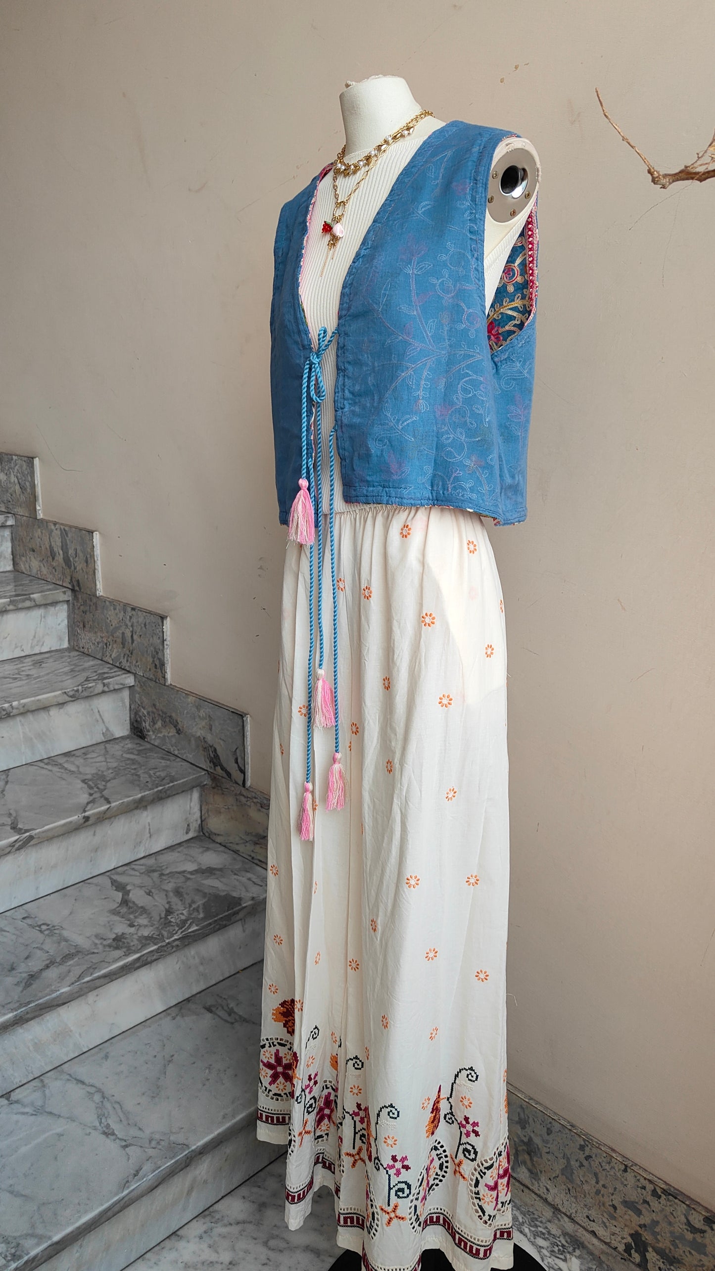 Gilet Reversibile Intreccio