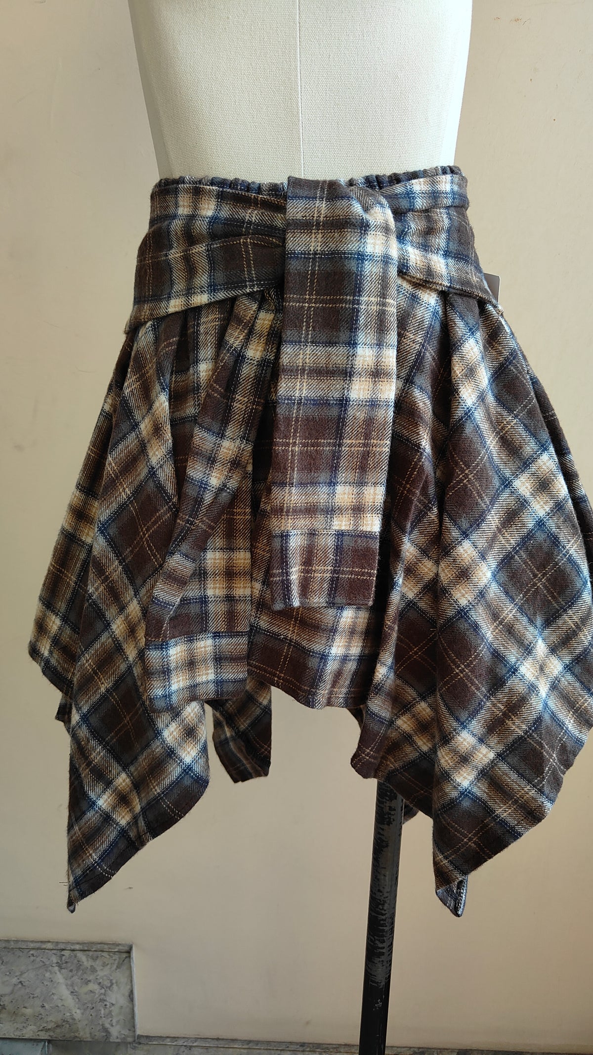 COMPLETO CHECK – CAMICIA & GONNA ASIMMETRICA