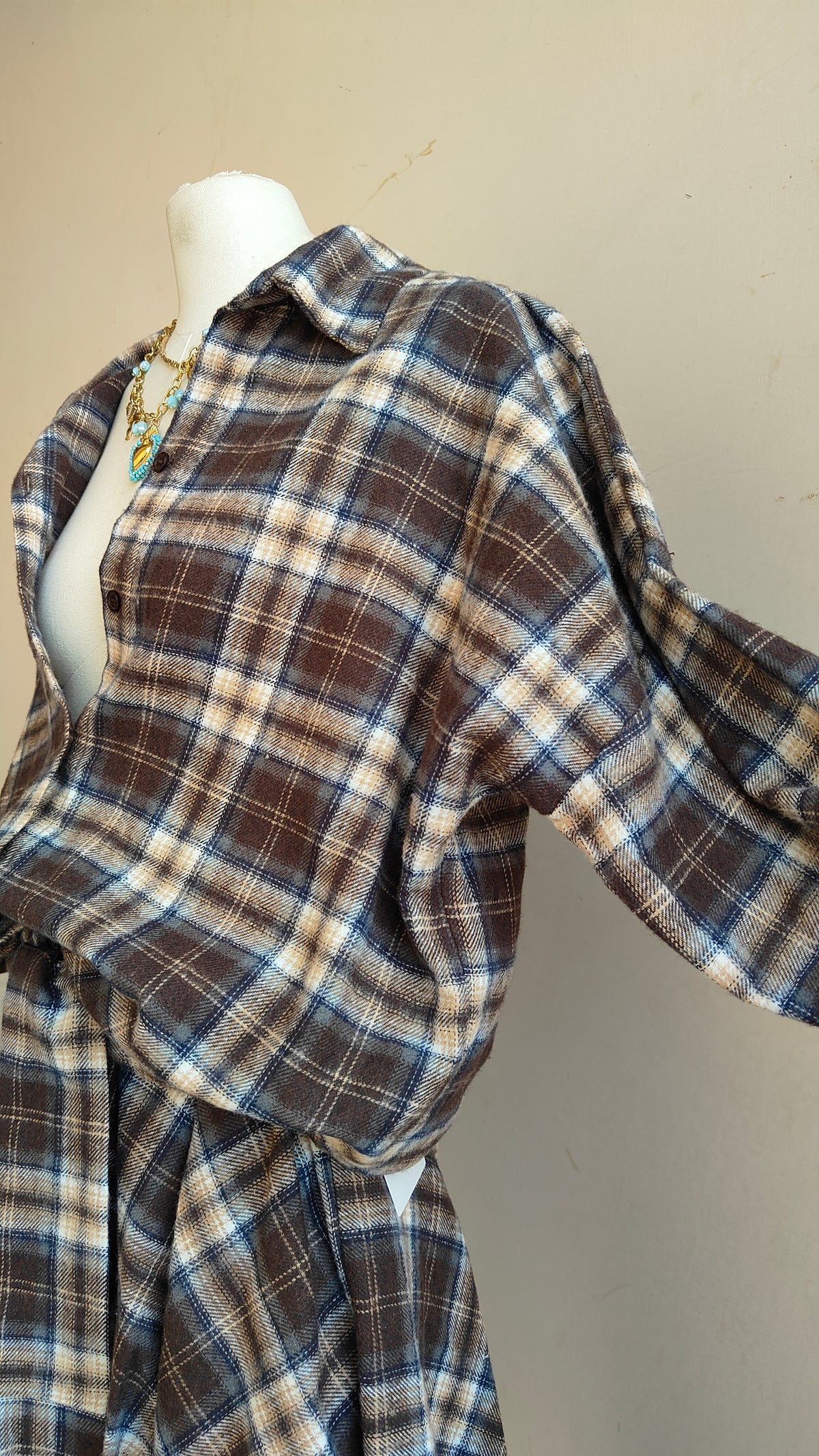 COMPLETO CHECK – CAMICIA & GONNA ASIMMETRICA