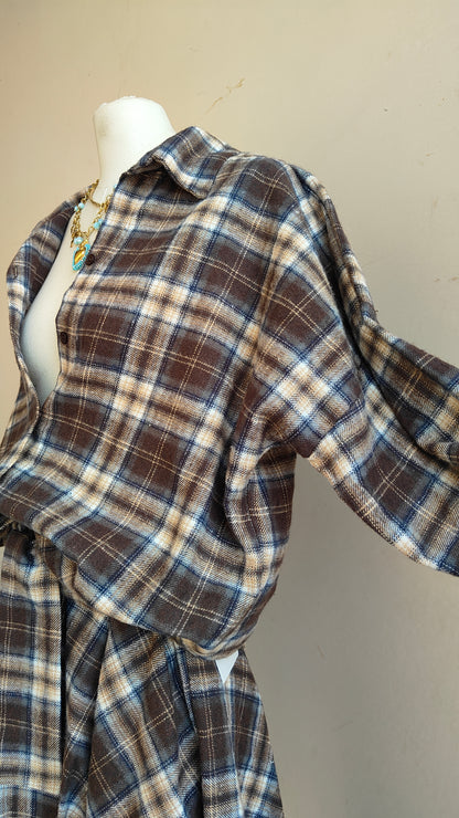 COMPLETO CHECK – CAMICIA & GONNA ASIMMETRICA