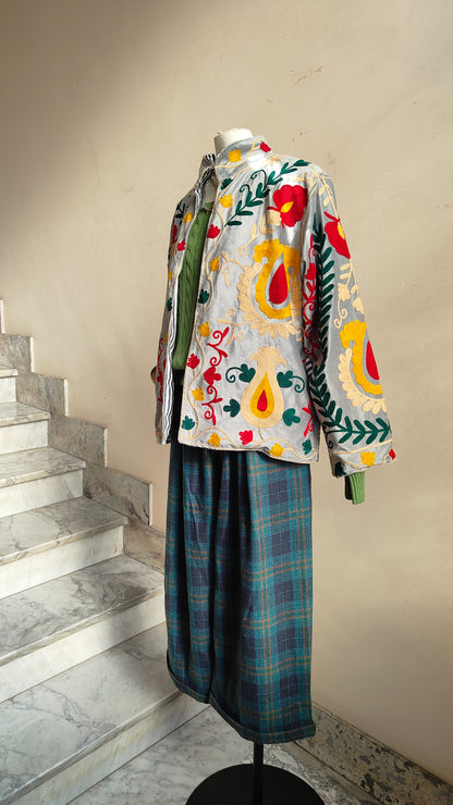 Giacca Boho con Tasche Laterali