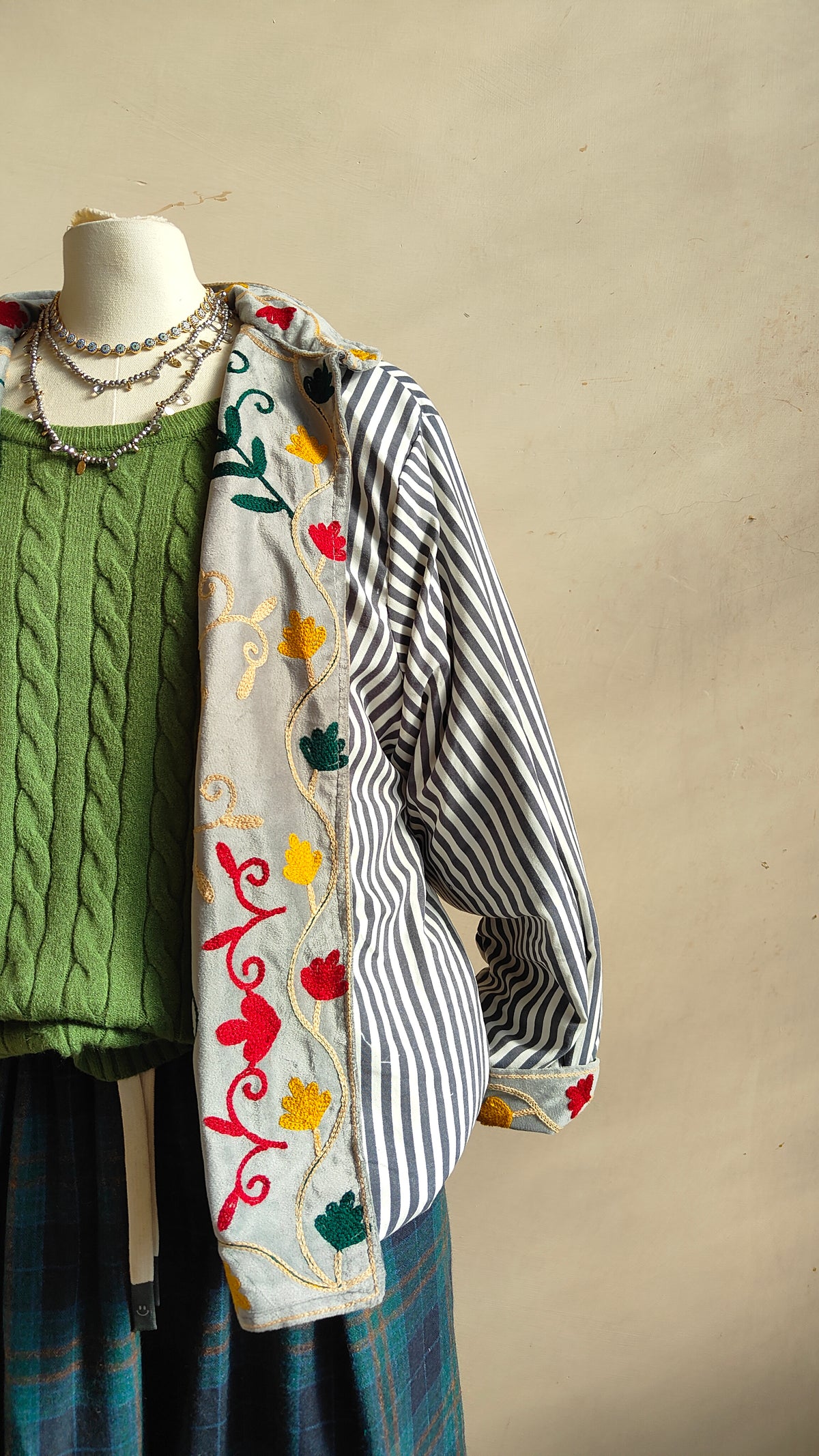 Giacca Boho con Tasche Laterali