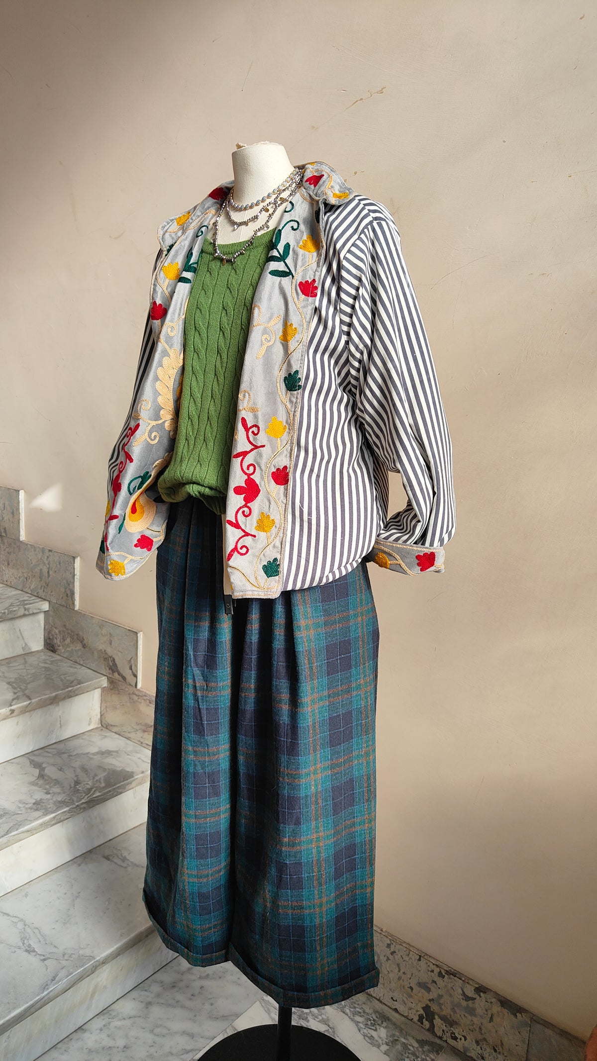 Giacca Boho con Tasche Laterali