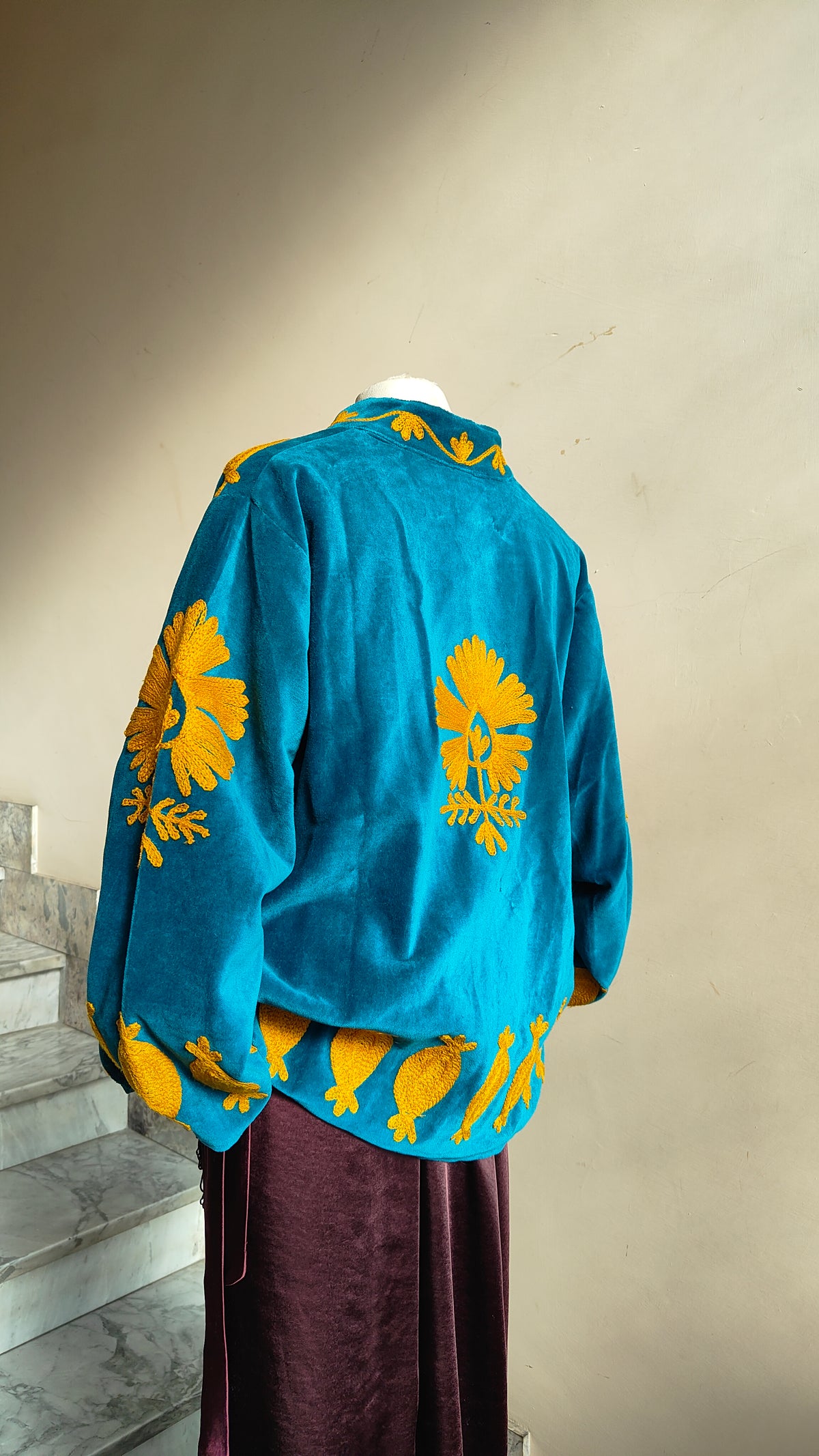 Giacca Boho con Tasche Laterali
