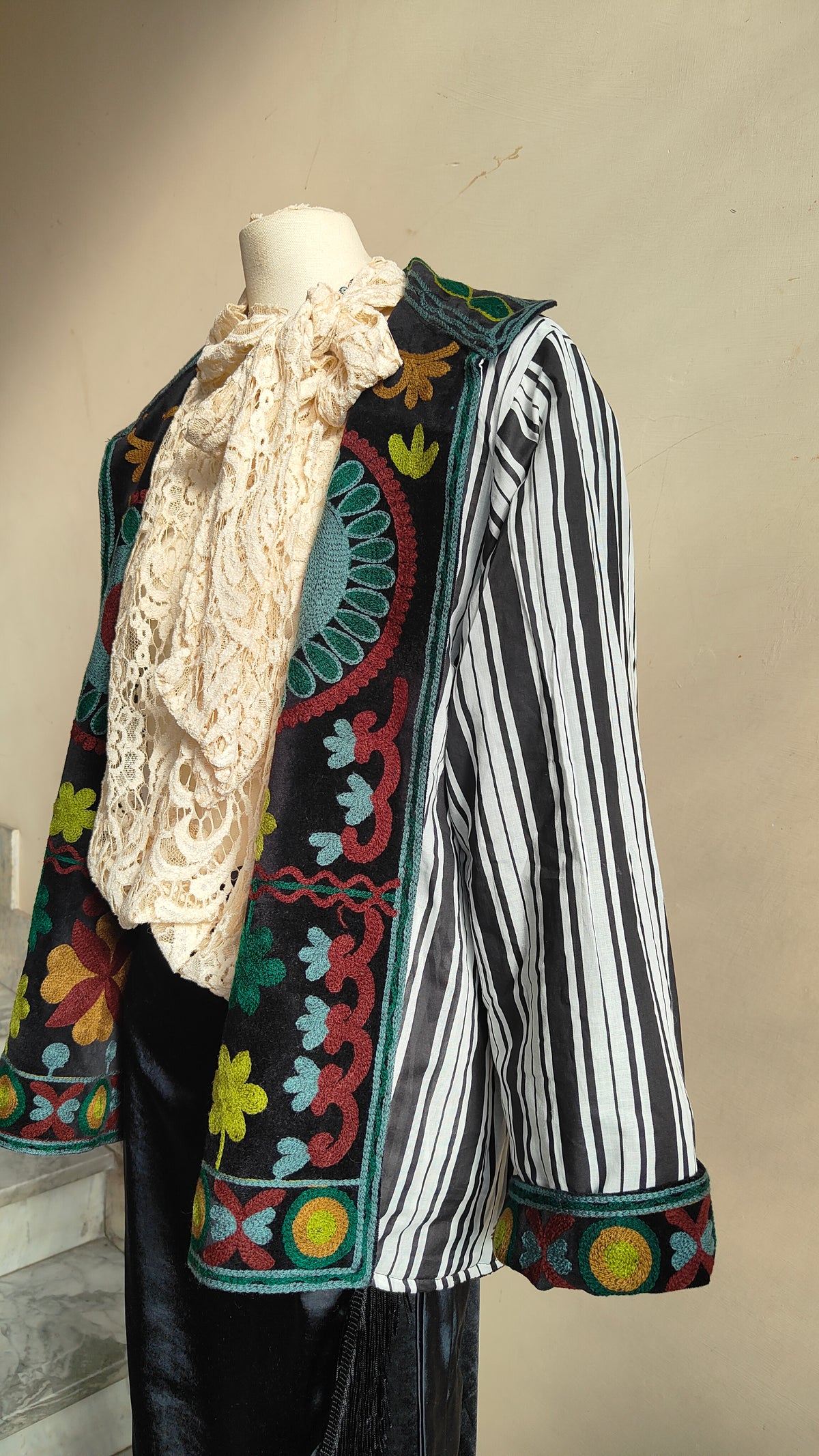 Giacca Boho con Tasche Laterali