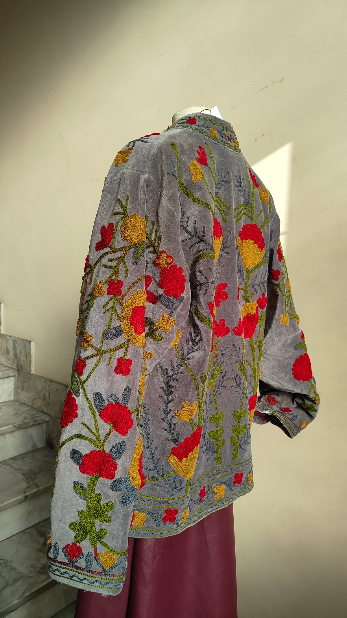 Giacca Boho con Tasche Laterali