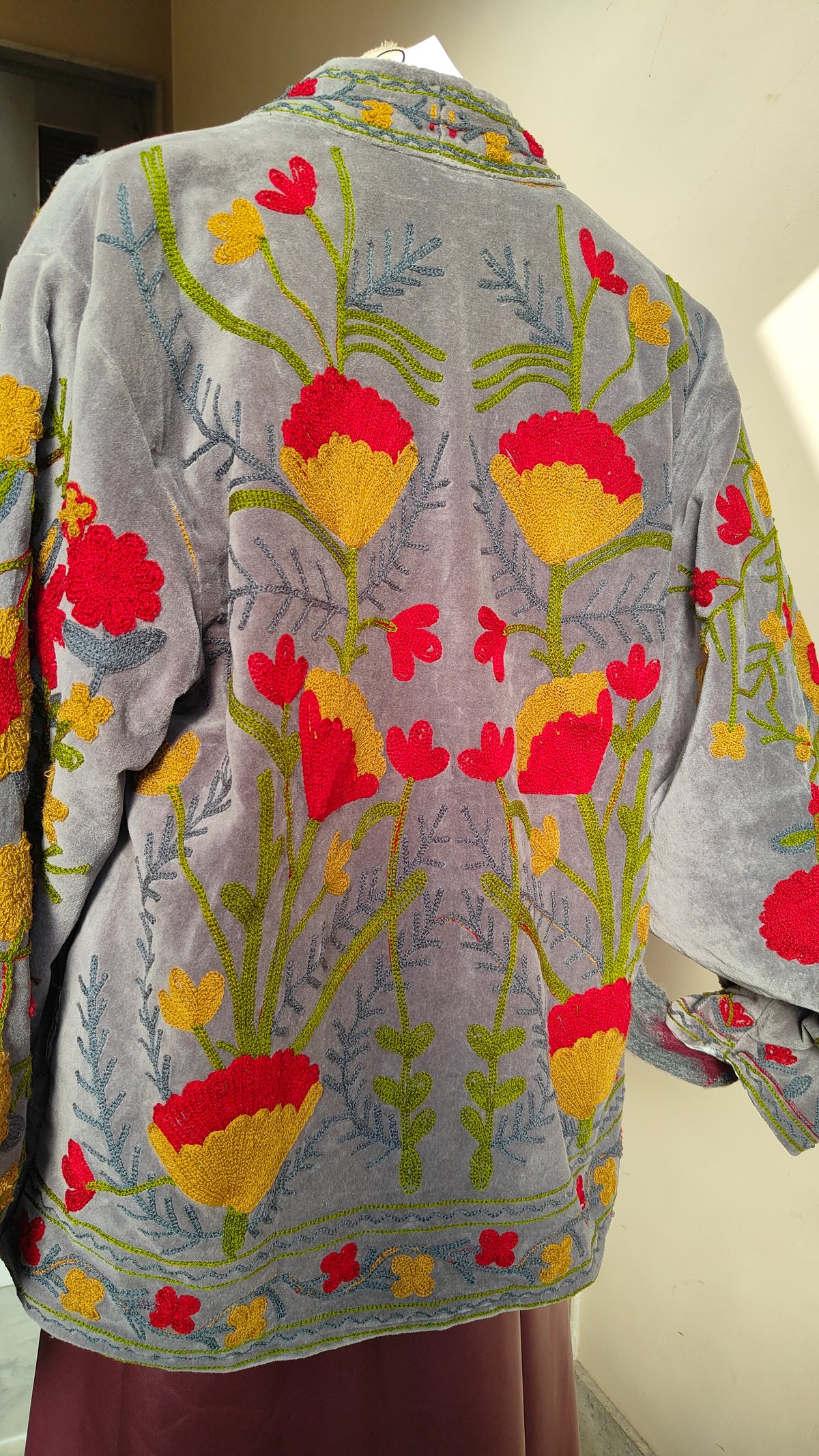 Giacca Boho con Tasche Laterali