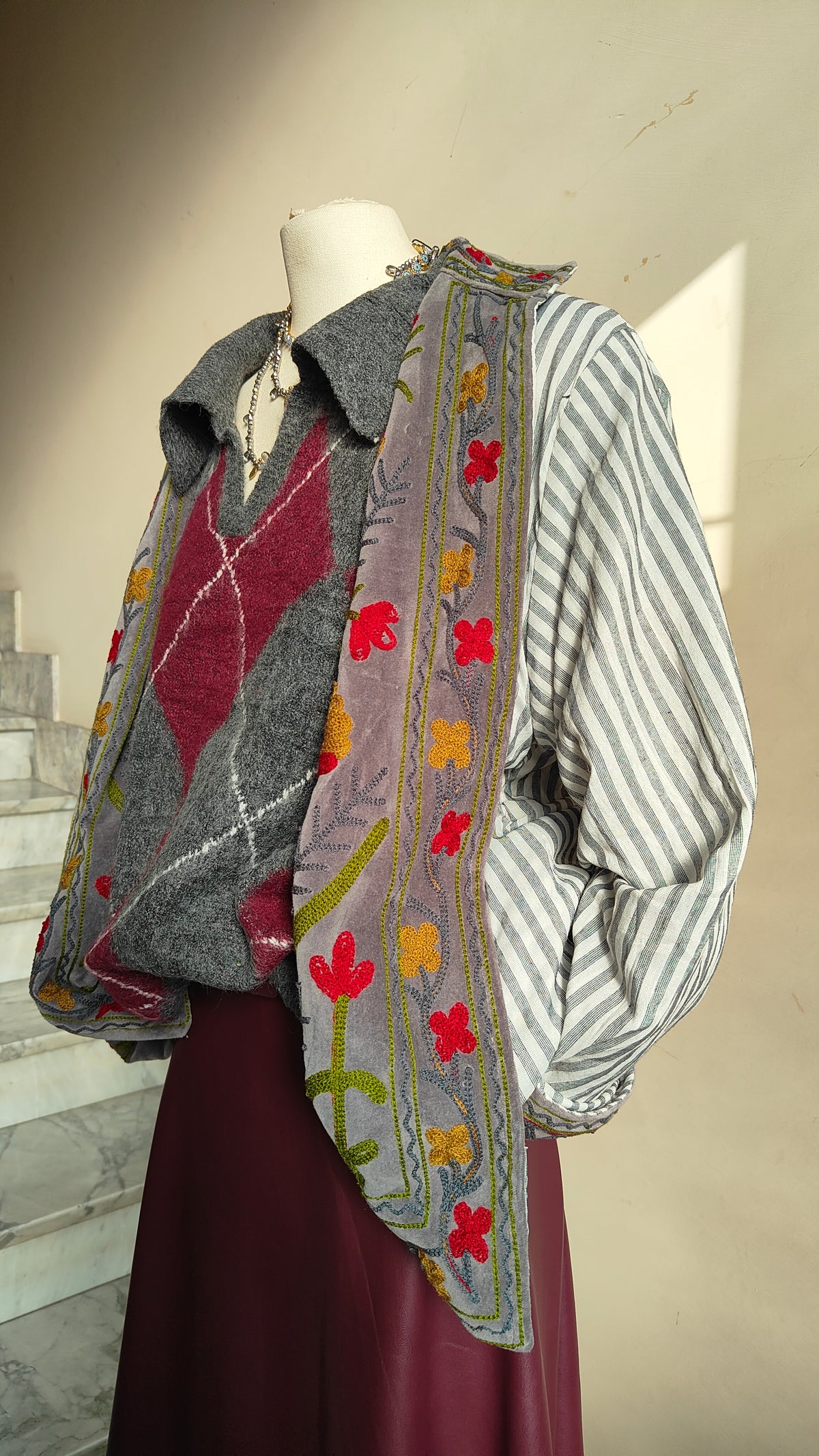 Giacca Boho con Tasche Laterali