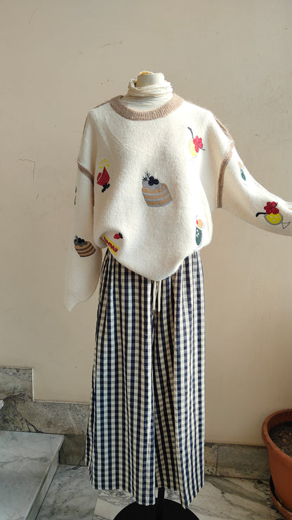 Maglione Pâtisserie – Fantasia Ricamata