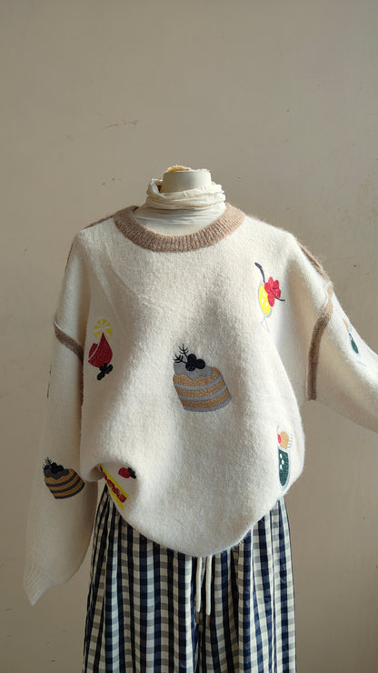 Maglione Pâtisserie – Fantasia Ricamata