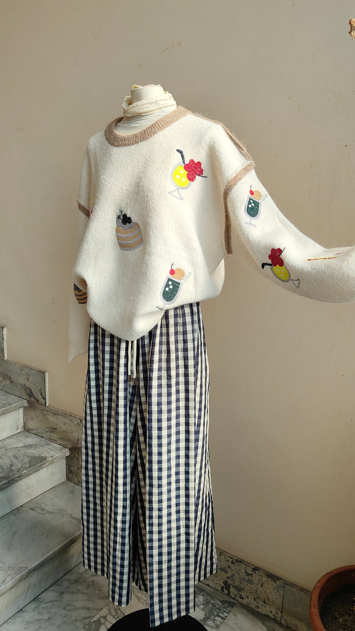 Maglione Pâtisserie – Fantasia Ricamata