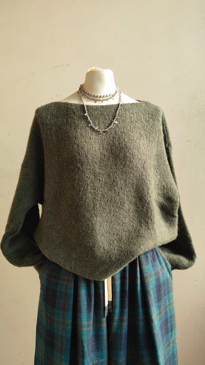 Maglione Odette – Scollo a Barca in Alpaca