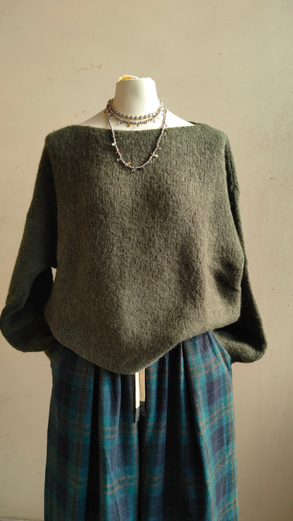 Maglione Odette – Scollo a Barca in Alpaca