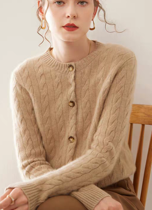 Cardigan treccia