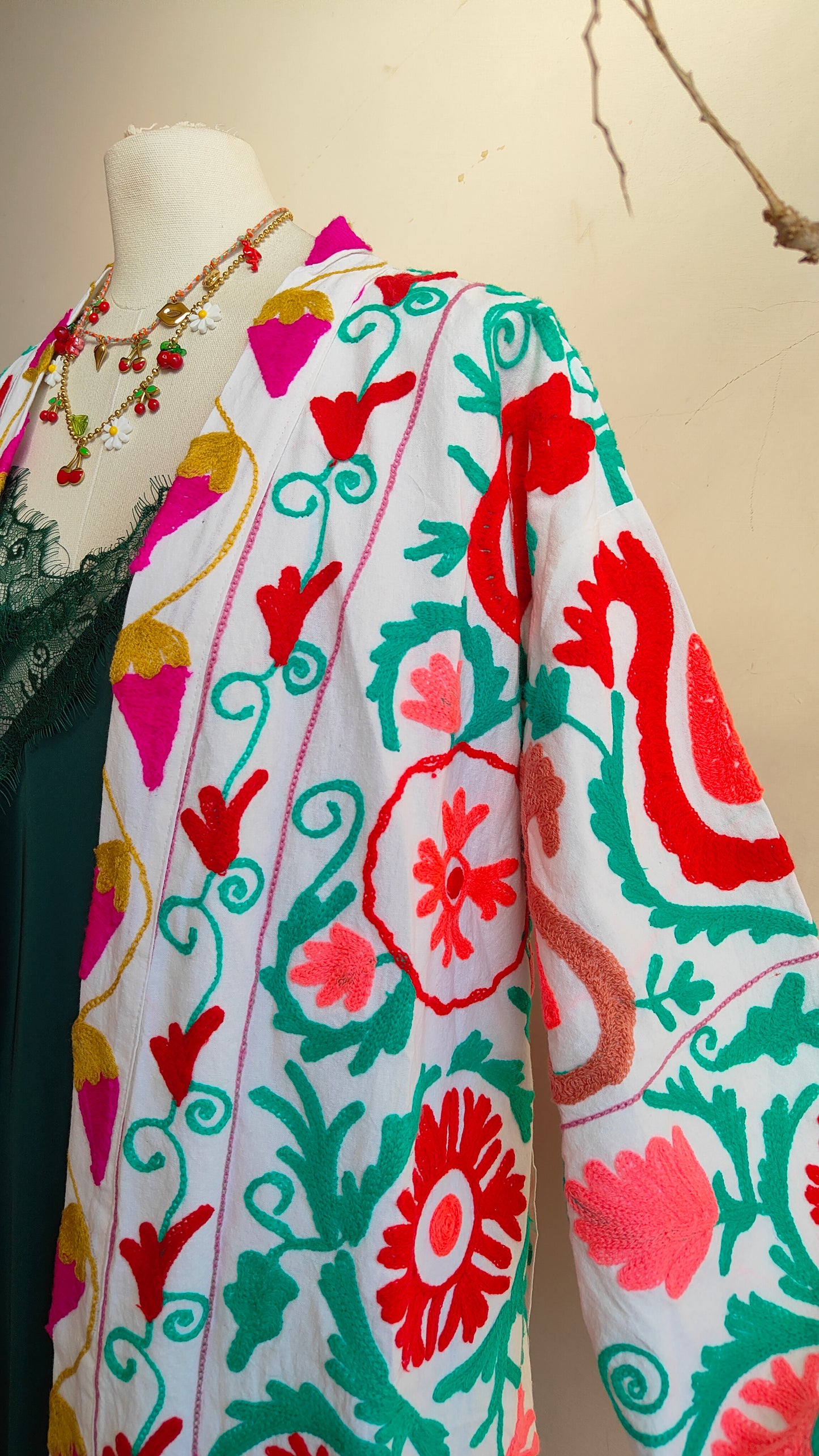 Kimono Statement Ricamato