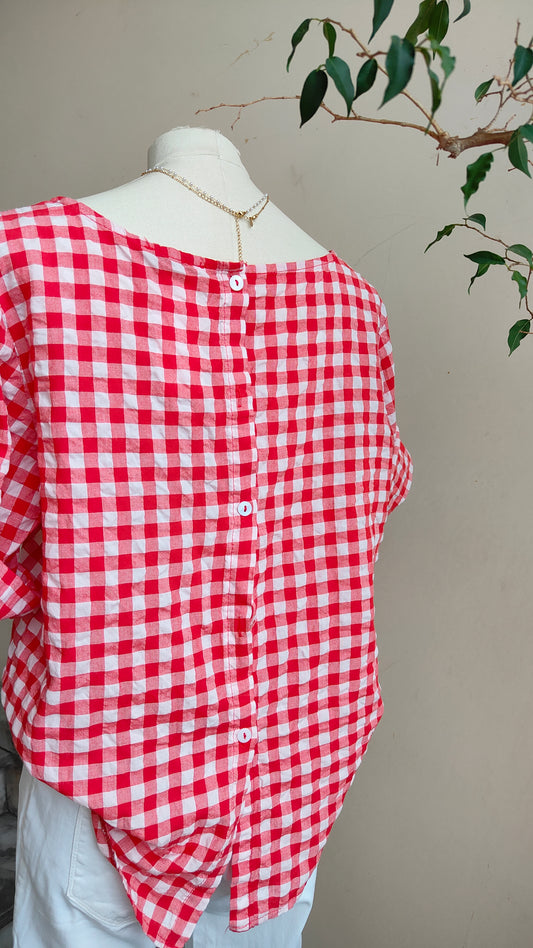 Camicia Vichy bottoni