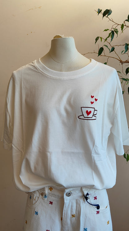 T-shirt caffè