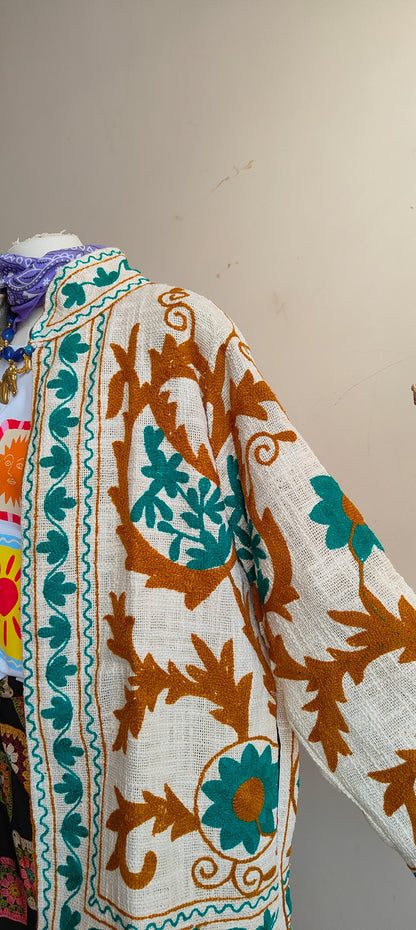 Giacca Boho tasche Canapa