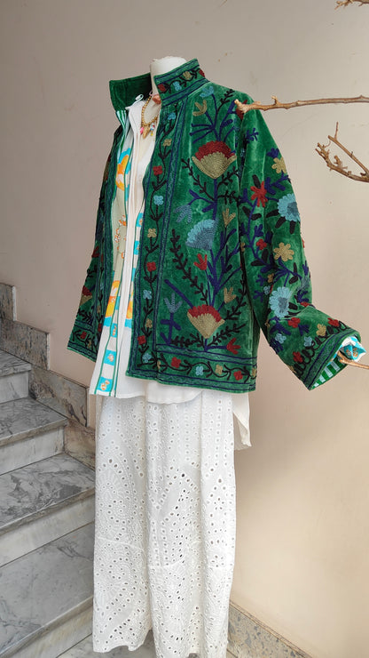 Giacca Boho con Tasche Laterali