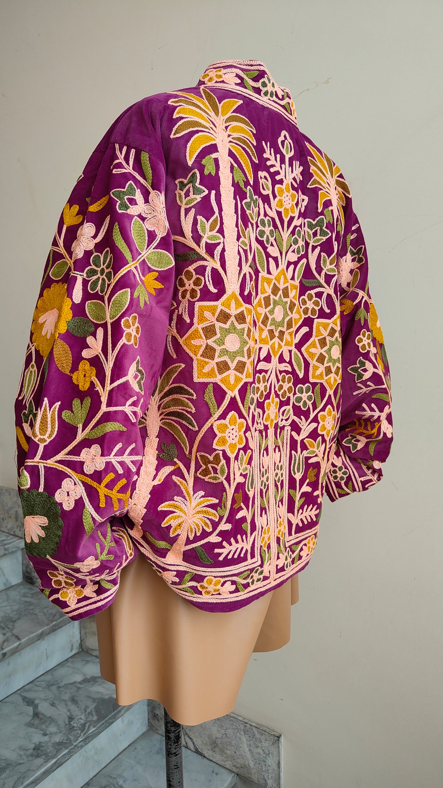 Giacca Boho con Tasche Laterali