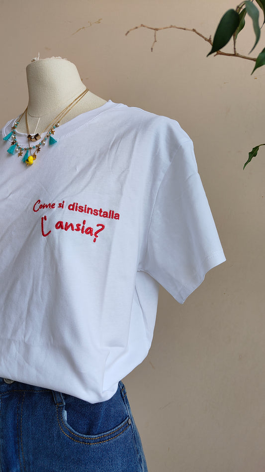 T-shirt Disinstalla l’ansia