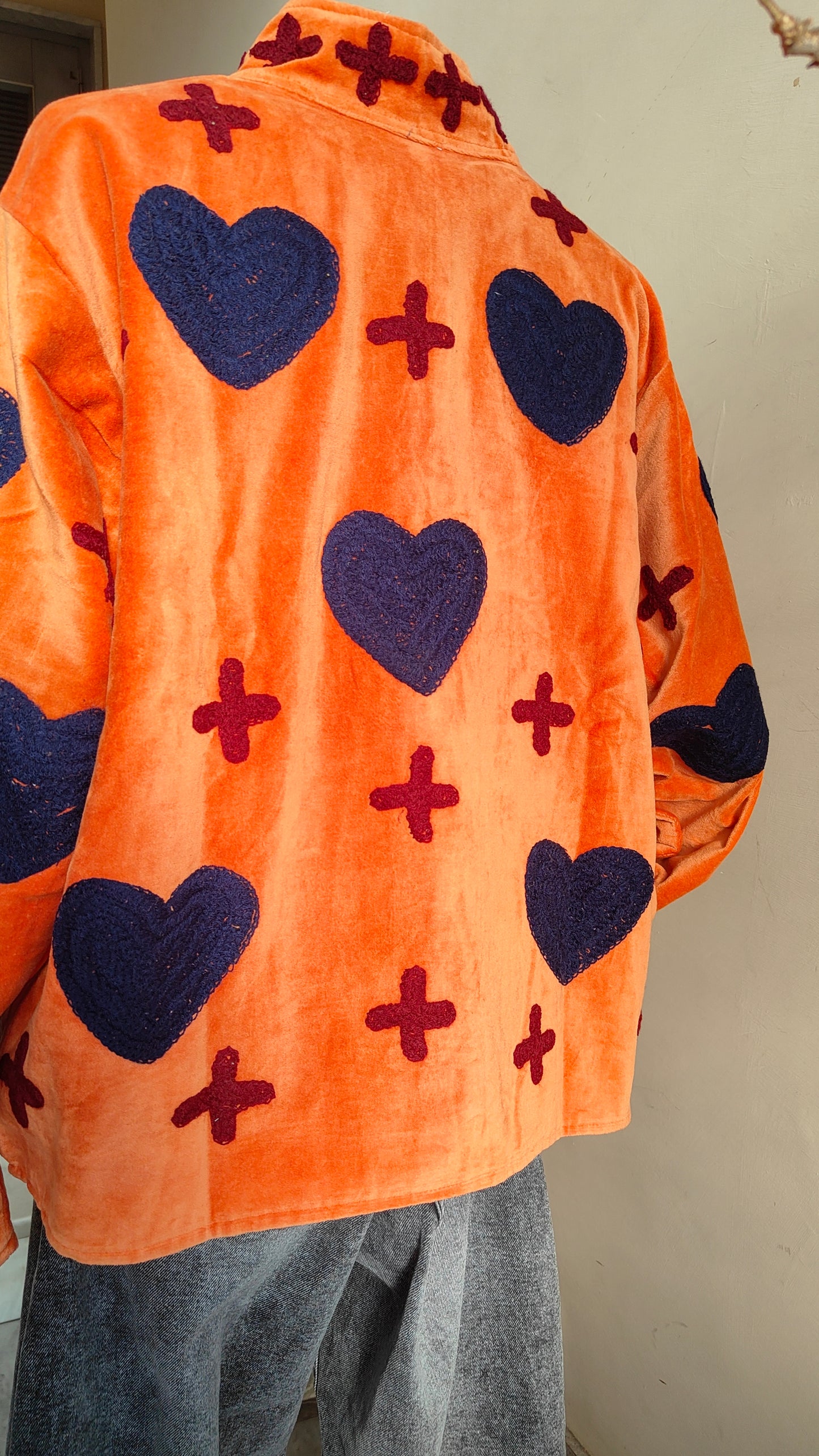 Giacca Boho con Tasche Laterali