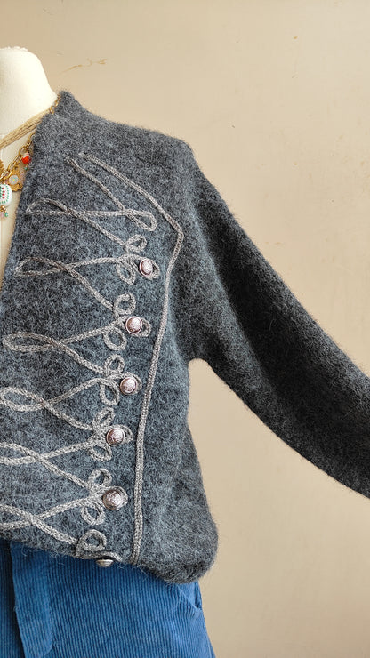 Cardigan Militaire