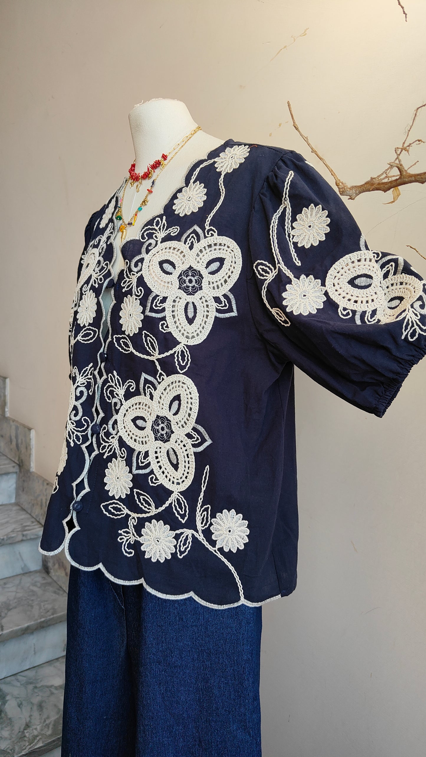 Blusa Ricamo Fleur