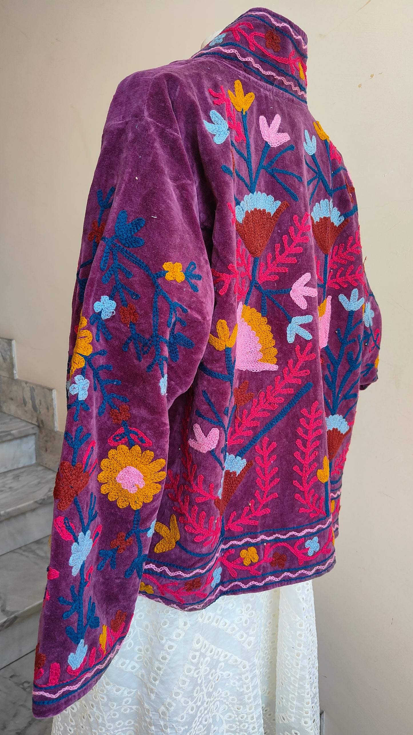 Giacca Boho con Tasche Laterali