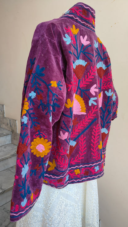 Giacca Boho con Tasche Laterali