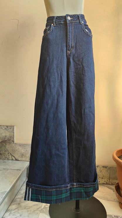 JEANS CUORE TARTAN