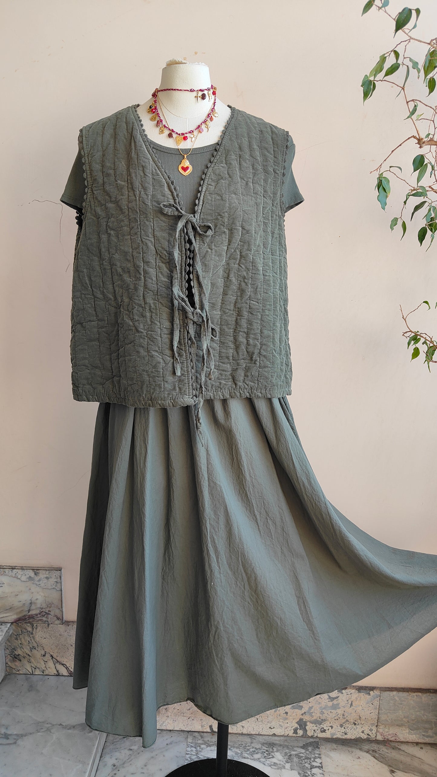 Gilet Trapuntato in Cotone