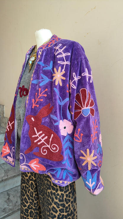 Giacca Boho con Tasche Laterali