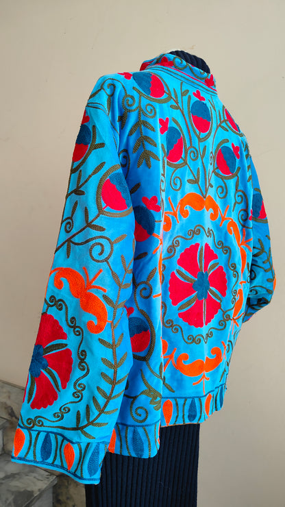 Giacca Boho con Tasche Laterali