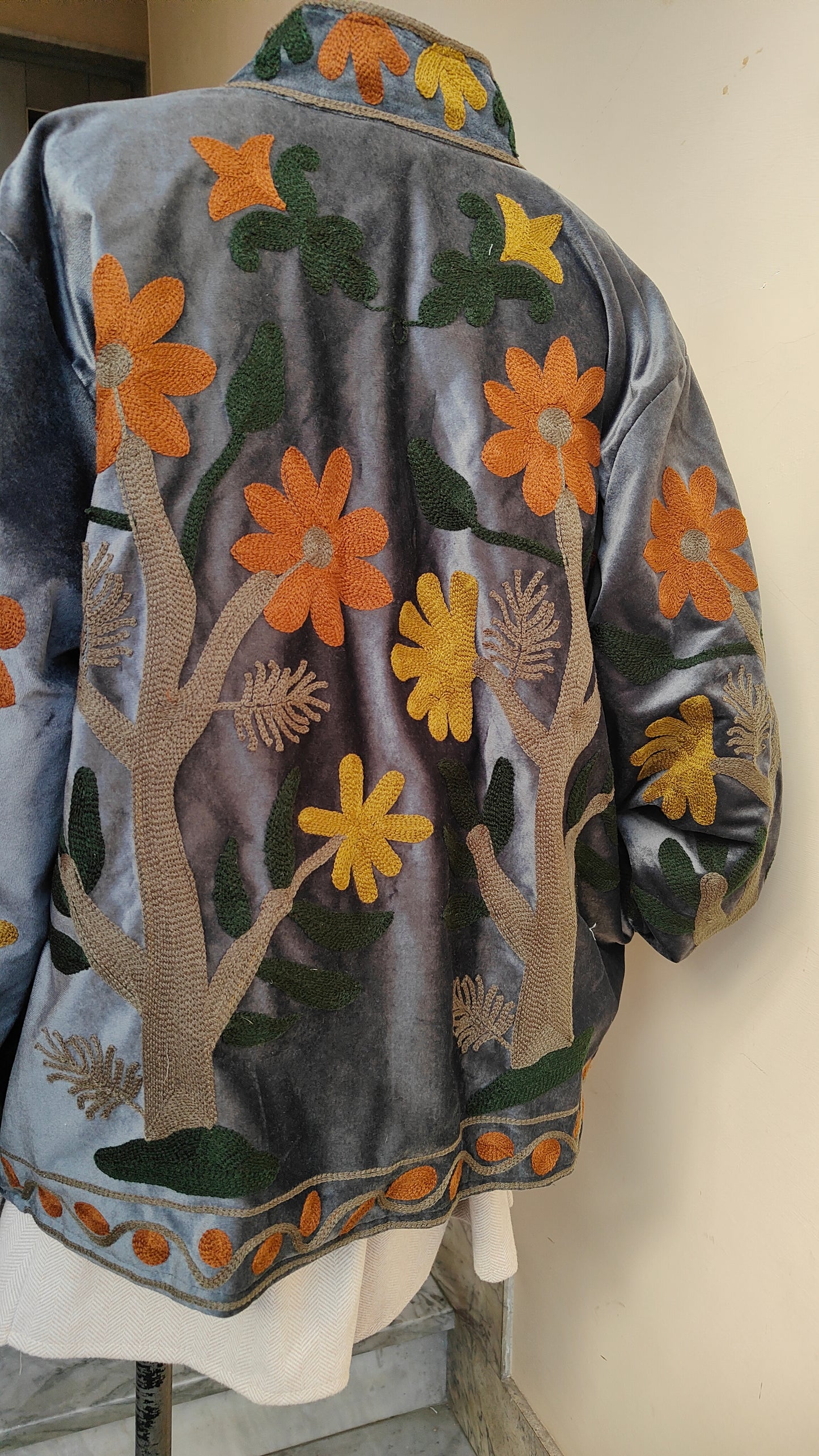 Giacca Boho con Tasche Laterali