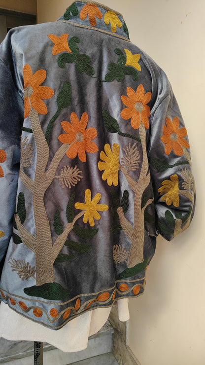 Giacca Boho con Tasche Laterali