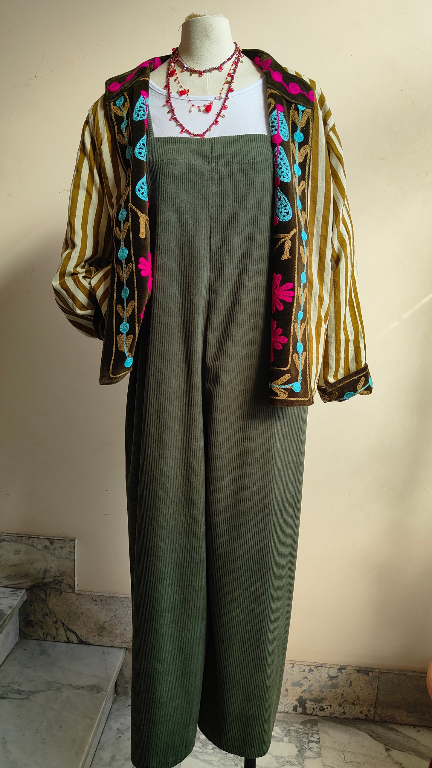 Giacca Boho con Tasche Laterali