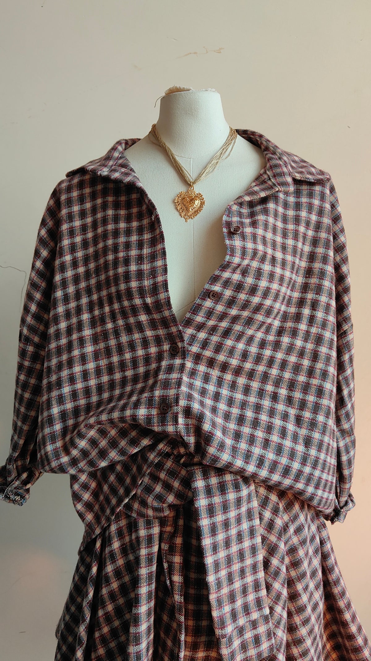 COMPLETO CHECK – CAMICIA & GONNA ASIMMETRICA