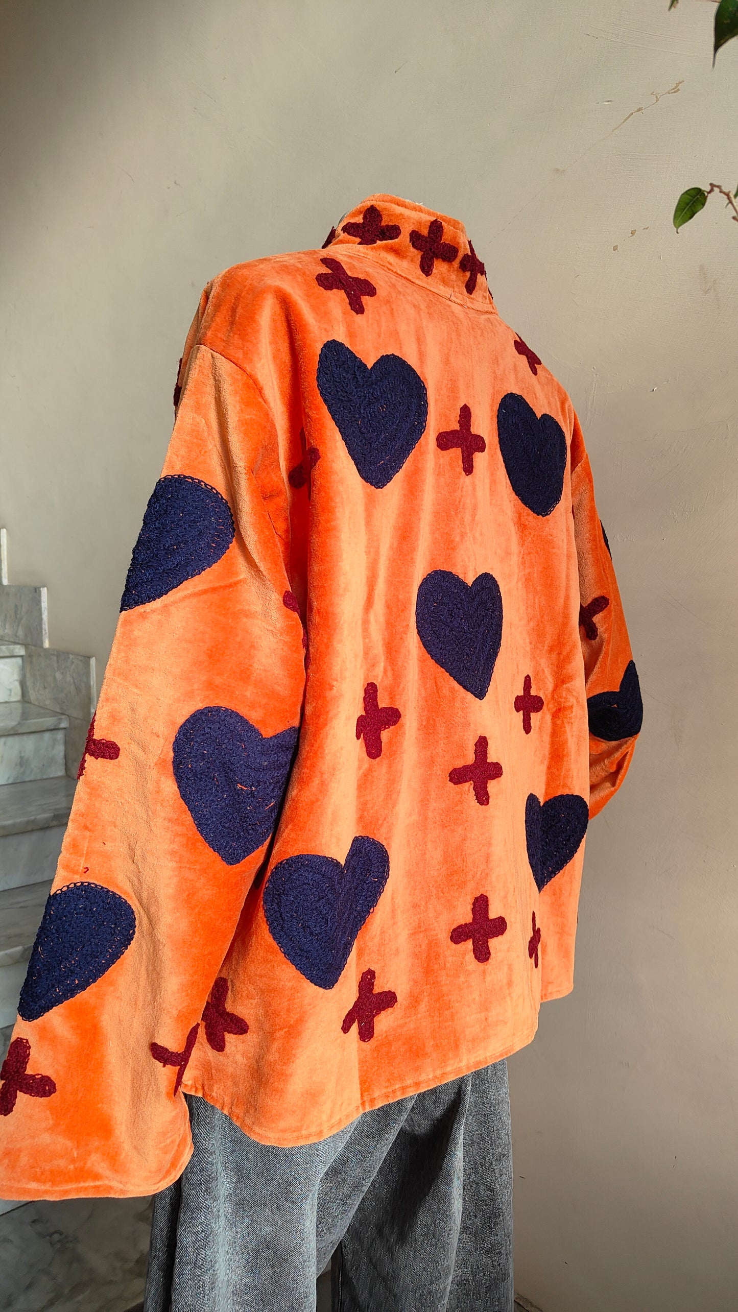 Giacca Boho con Tasche Laterali